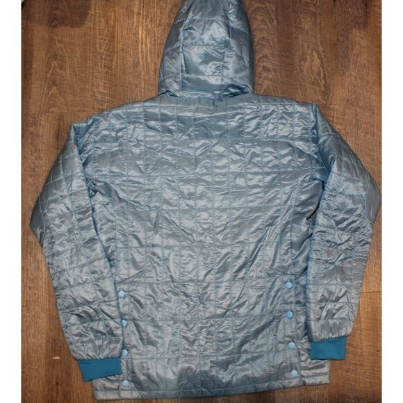 NWOT Cotopaxi KUSA Reversible 800 Down Hooded Jacket Men M Women L BLUE TAN - Picture 7 of 7